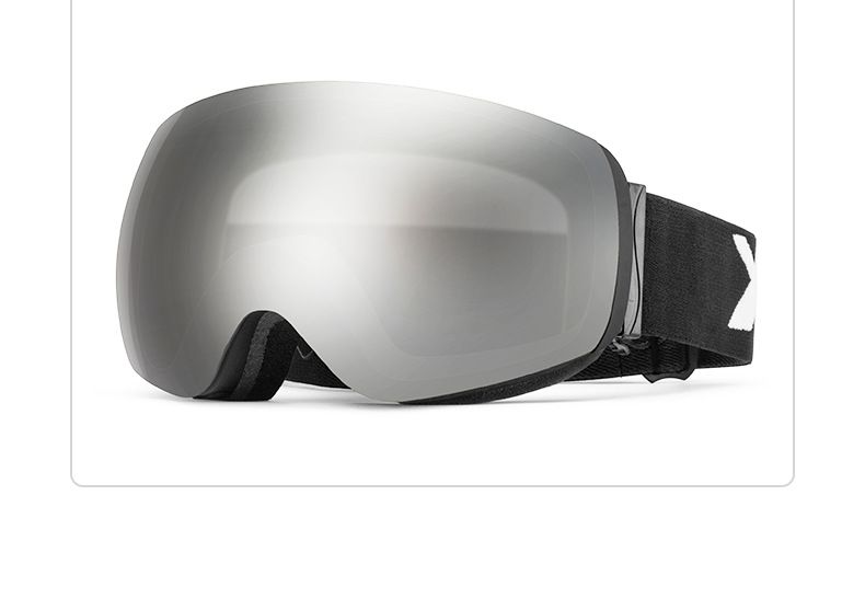 Sferische HD-veld magnetische sneeuwspiegel anti-condens dunne lens bril klikontwerp met verwisselbare elastiek_voghion.com
