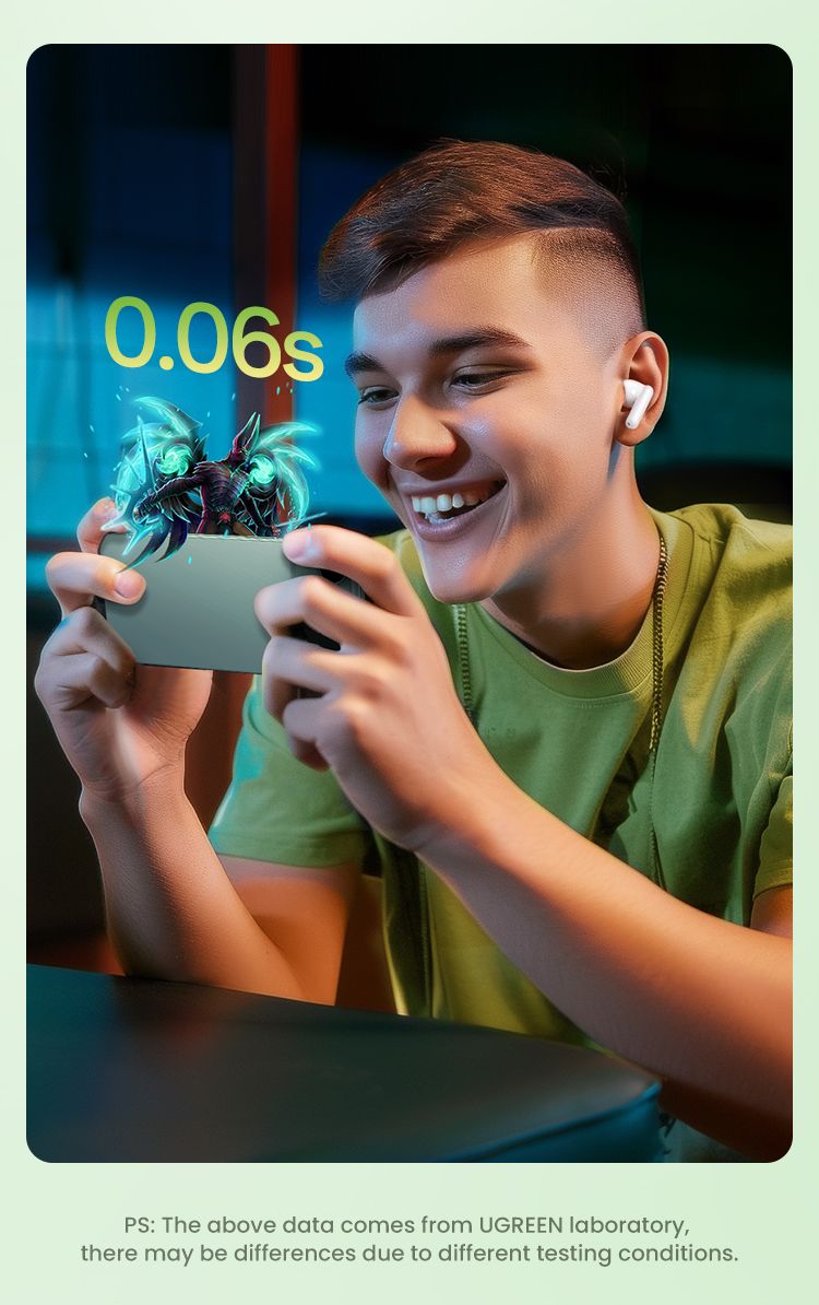 UGREEN HiTune P3 TWS Bluetooth-Kopfhörer, kabellose Kopfhörer, 28 Stunden Anrufgeräuschunterdrückung, In-Ear-Ohrhörer mit Freisprechfunktion_voghion.com