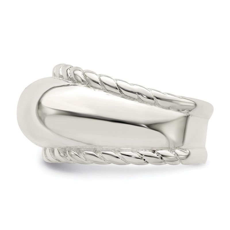 Sterling Silver Twisted Dome Stacked Ring_voghion.com