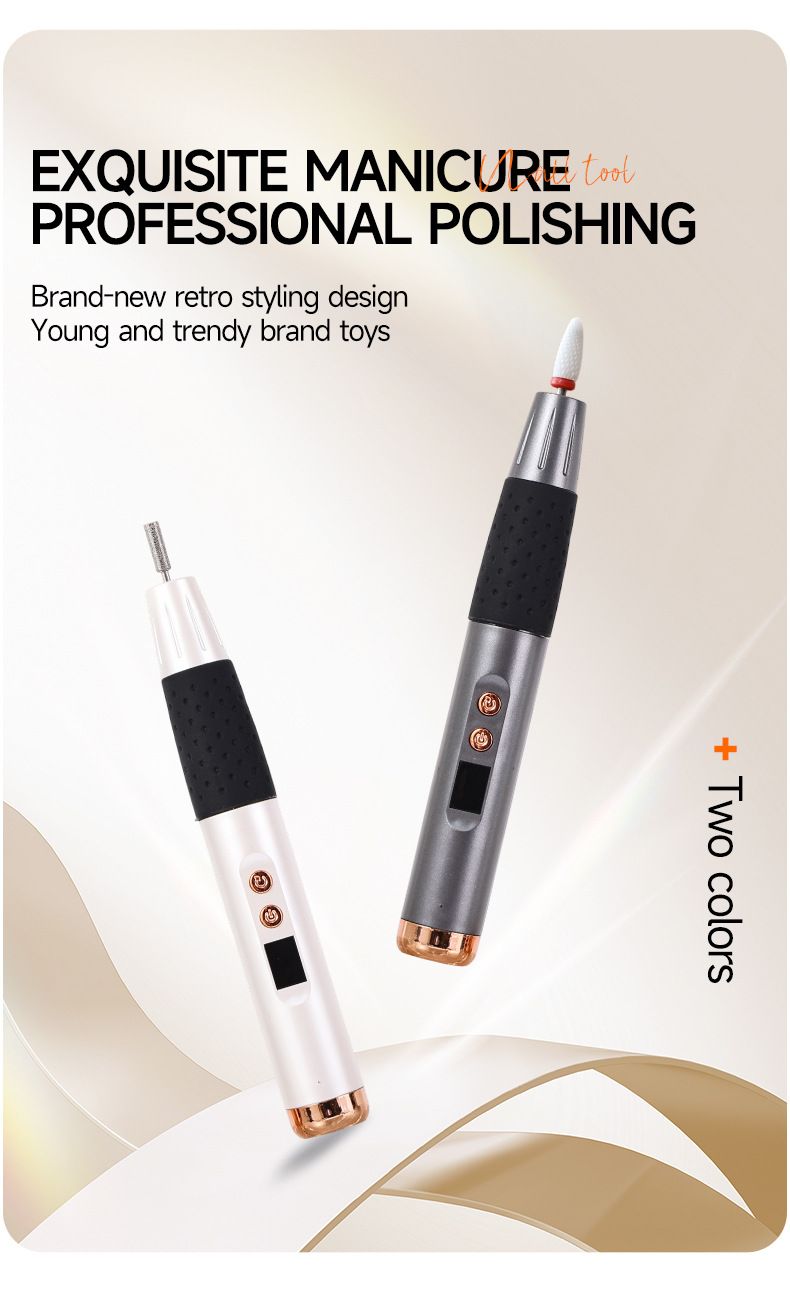 Dissolvant pour vernis à ongles et outil d'art rechargeable, stylo de meulage, petit polissoir à ongles portable_voghion.com