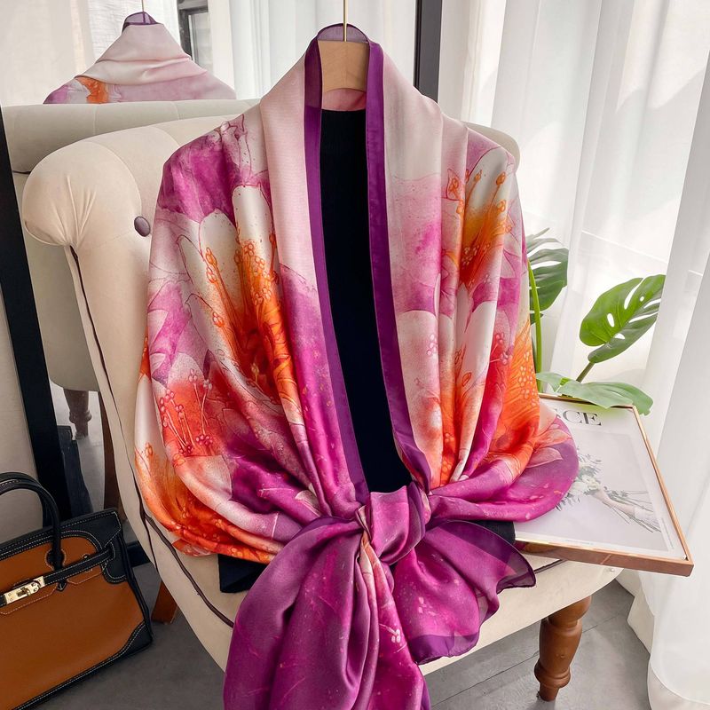 Nuova versione coreana da donna primavera/estate, moda ed elegante, scialle in seta di simulazione a doppio scopo per la spiaggia_voghion.com