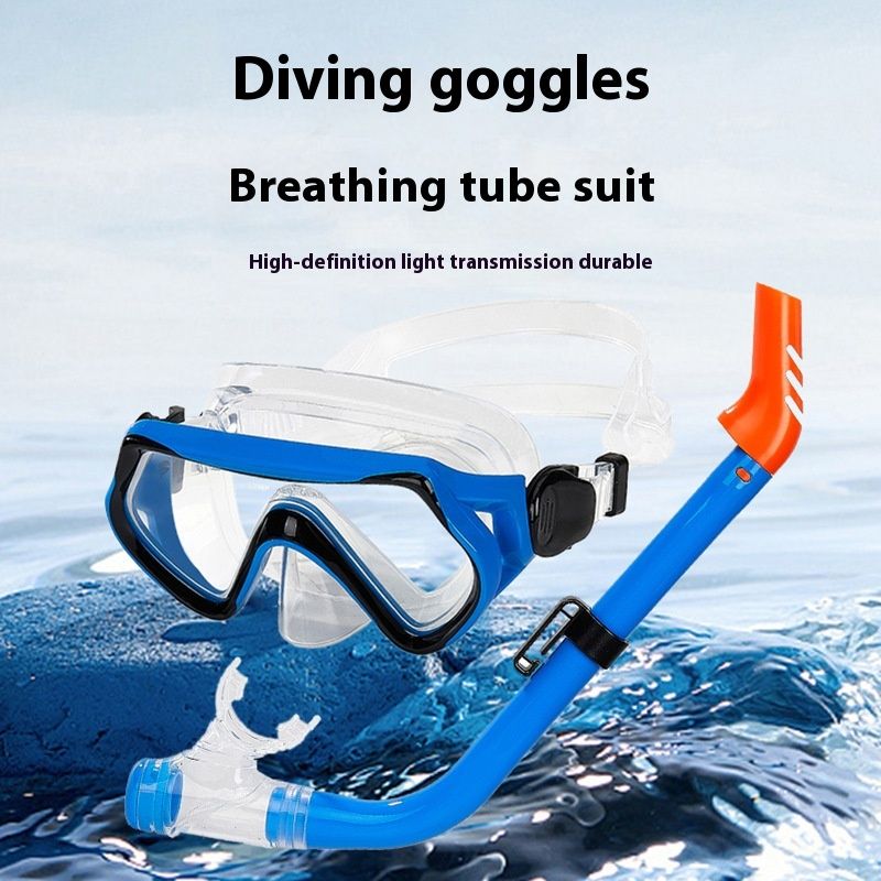 Full Dry Children's Snorkel Waterproof Special Gear Professional Diving Mask Underwater Set_voghion.com