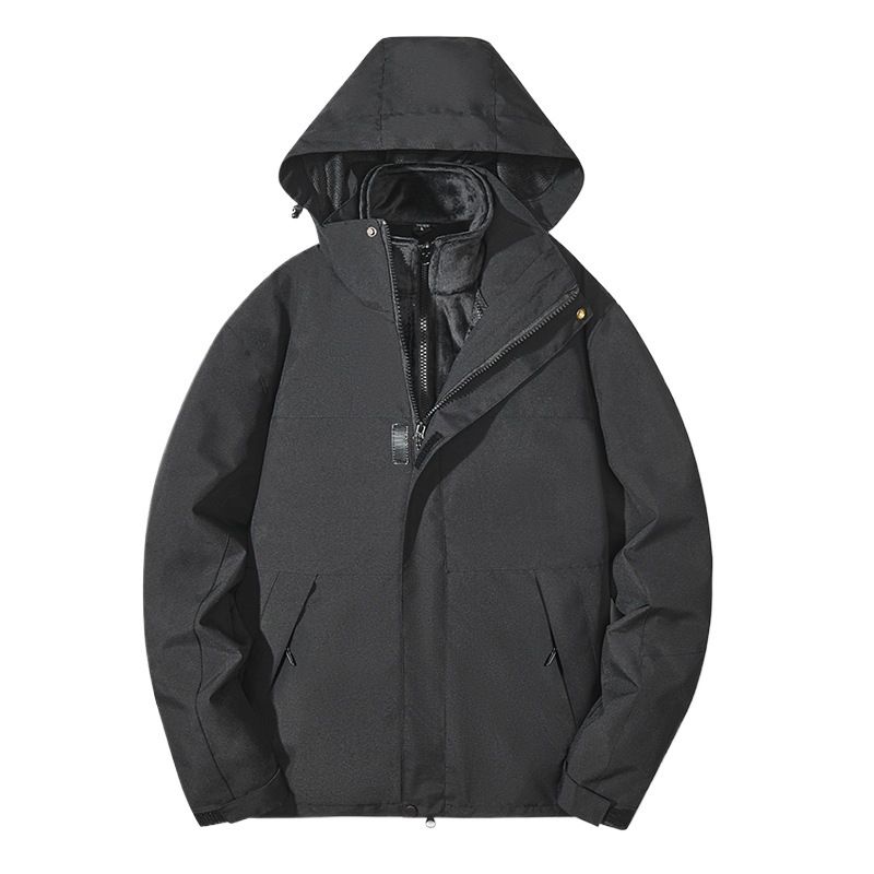 New Three-in-One Jacket For Men Women, Windproof Waterproof, Casual Two-Piece Set, Detachable Outdoor Skiing And_voghion.com