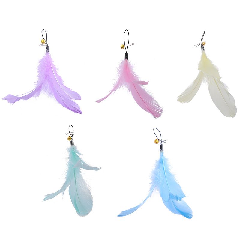 Neu Macaron Farbe Weiche Große Schaufel Katze Necken Stahl Draht Huhn Feder Ersatz Starken Saugnapf Kopf_voghion.com