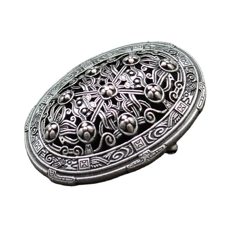 Women's Viking Compass Jewelry Old Fashioned Metal Brooch_voghion.com