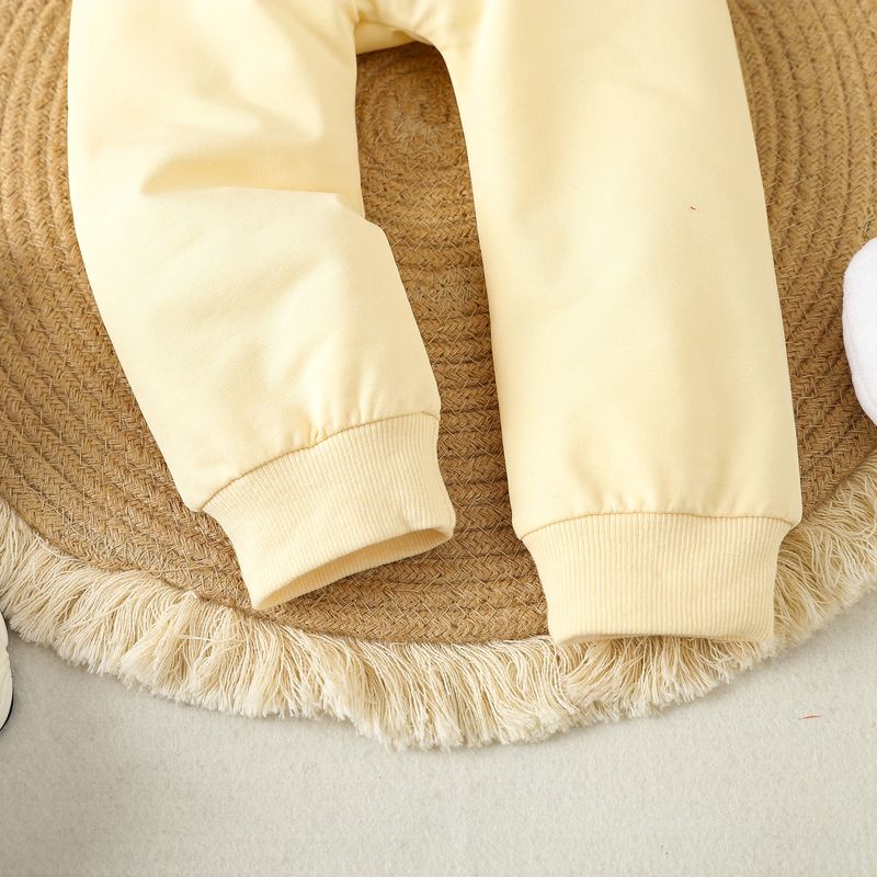 2024 Abbigliamento per bambini e neonati, stile sportivo casual, asciugamano, ricamo, felpa con cappuccio, pantaloni, set_voghion.com