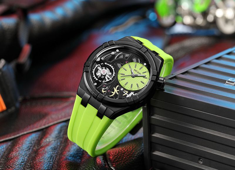 Orologio da uomo impermeabile, scavato, moda, casual, al quarzo, meccanico, a carica_voghion.com