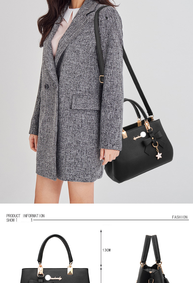 Väska 2023 ny koreansk version av den trendiga höst- och vinterbågen Kvinnlig väska bärbar axelväska Messenger bag killer bag moderväska_voghion.com