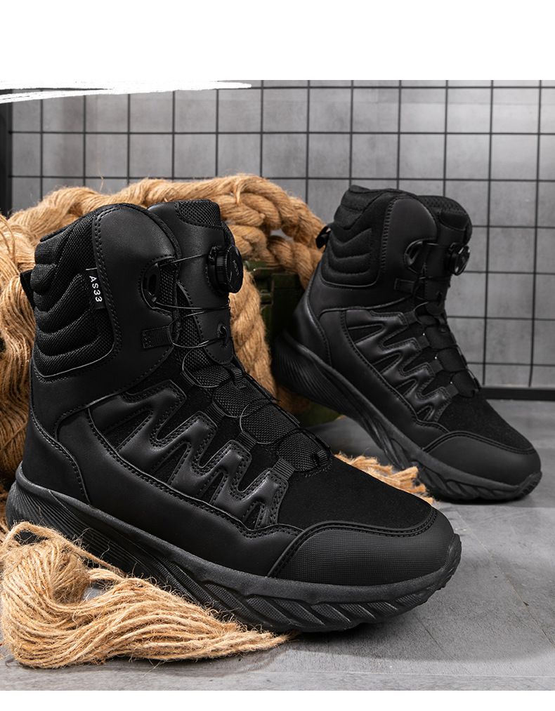 Taktische Delta Mid-Cut-Stiefel für Herren – strapazierfähige, wasserdichte Wander- und Kampfstiefel für Outdoor-Abenteuer (Größen 39–47, Stiefel in mehreren Farben)_voghion.com