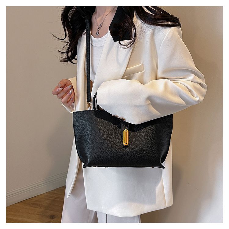 Grenzüberschreitender Retro-Eimer für Frauen 2025 Sommer Neue Pendler-Schulter-Crossbody-Handtasche mit großer Kapazität_voghion.com