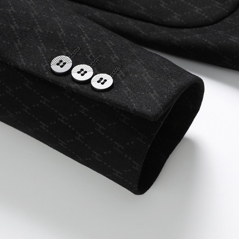Marchio maschile, top, cappotto primaverile, senza stiratura, vestibilità slim, abito casual da uomo in maglia elastica_voghion.com
