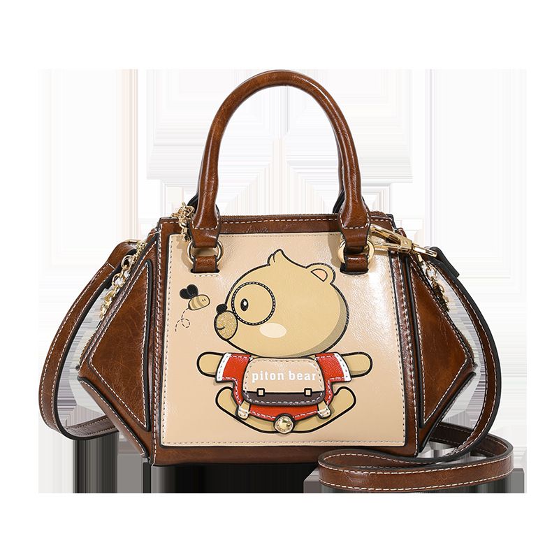 Borsa a tracolla versatile alla moda in stile melard con texture Beibao Tote_voghion.com