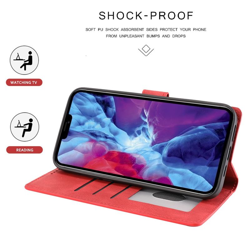 Husă din piele potrivită pentru iPhone 16, husă pentru telefon mobil cu 12 carduri, volum reglabil stânga și dreapta, husă de protecție pentru telefon mobil_voghion.com