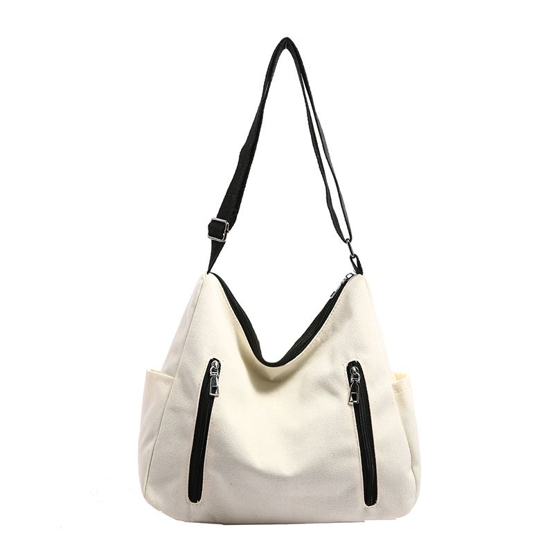 Borse alla moda di quest'anno per le donne, grande capacità, 2024, nuova borsa a tracolla versatile in tinta unita con texture a secchiello_voghion.com