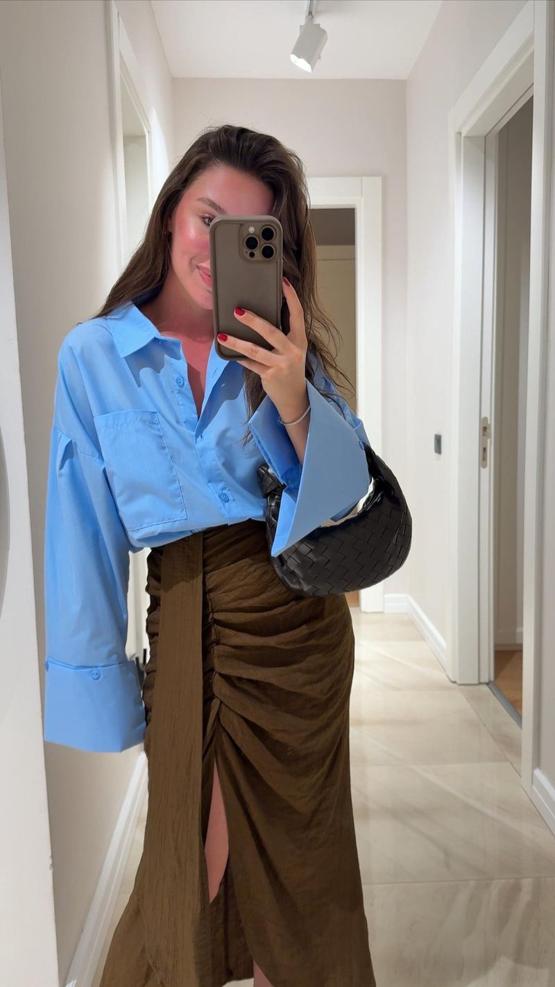 Vêtements d'été pour femmes, nouvelle chemise ample à manches longues et poches plaquées, grande taille_voghion.com