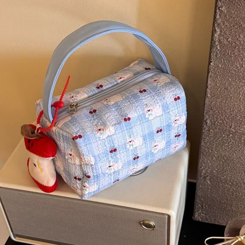 Herbst/Winter Neue Aufbewahrungstasche Große Kapazität Tragbare Kulturtasche Reise Make-Up Handtasche_voghion.com