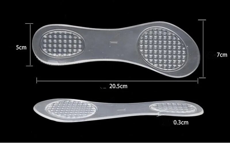 Silikon-Einlegesohle, Deodorant, Dekompression, Schmerzlinderung, Dämpfung, hochhackige Anti-Rutsch-Fußpolster, Schuhzubehör, Einlegesohlen_voghion.com