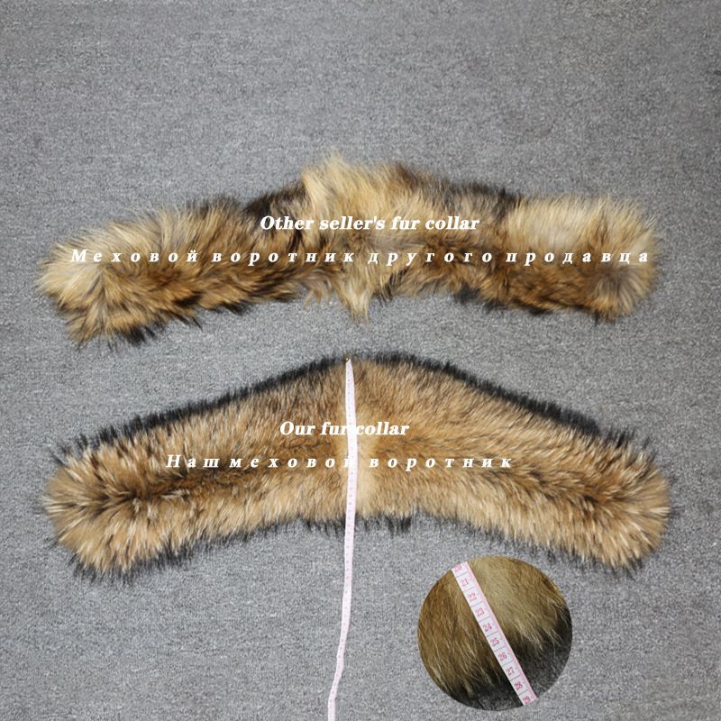 Abbigliamento donna nuovo stile parka fodera in pelliccia di procione ispessita vera pelliccia di volpe staccabile grande collo di pelliccia giacca cappotto di pelliccia_voghion.com