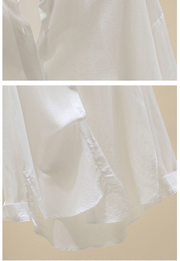 Dameskleding Casual zonbescherming Shirt Versie van de kleur Veelzijdige draperie Top met lange mouwen Buitenkleding_voghion.com