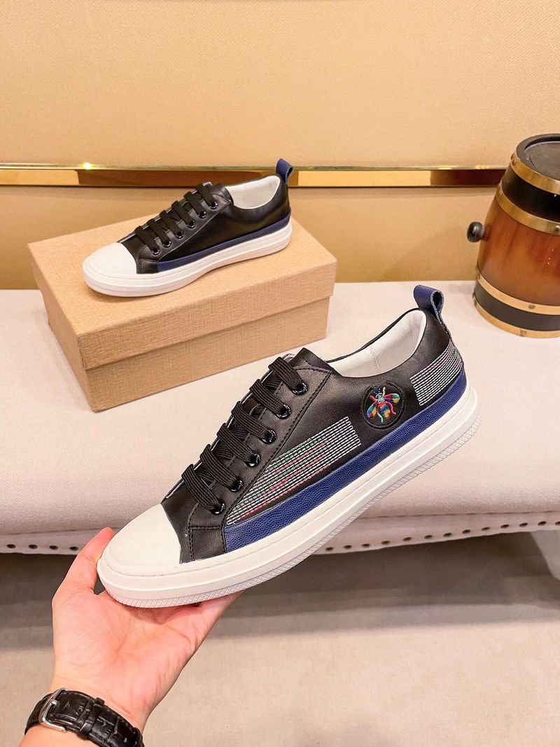 Fuguqi Little Bee Fashion Vielseitige Echtleder Weiß Herren Board Korean Edition Trendy Casual Schuhe_voghion.com