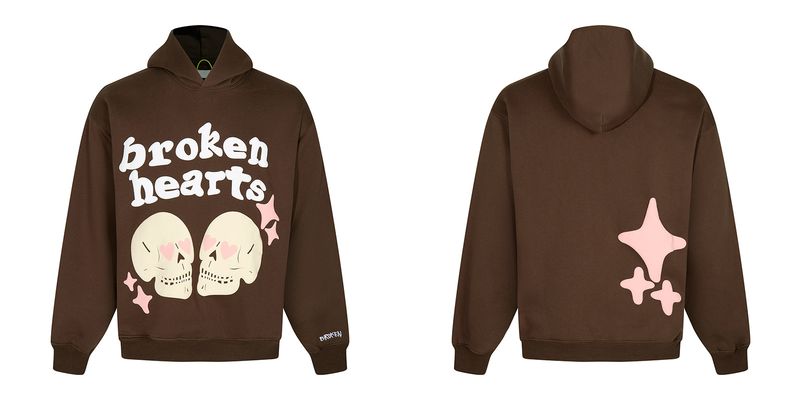 Felpa casual allentata High Street con cappuccio con stampa a sbuffo con lettera di marca alla moda foderata in pile_voghion.com