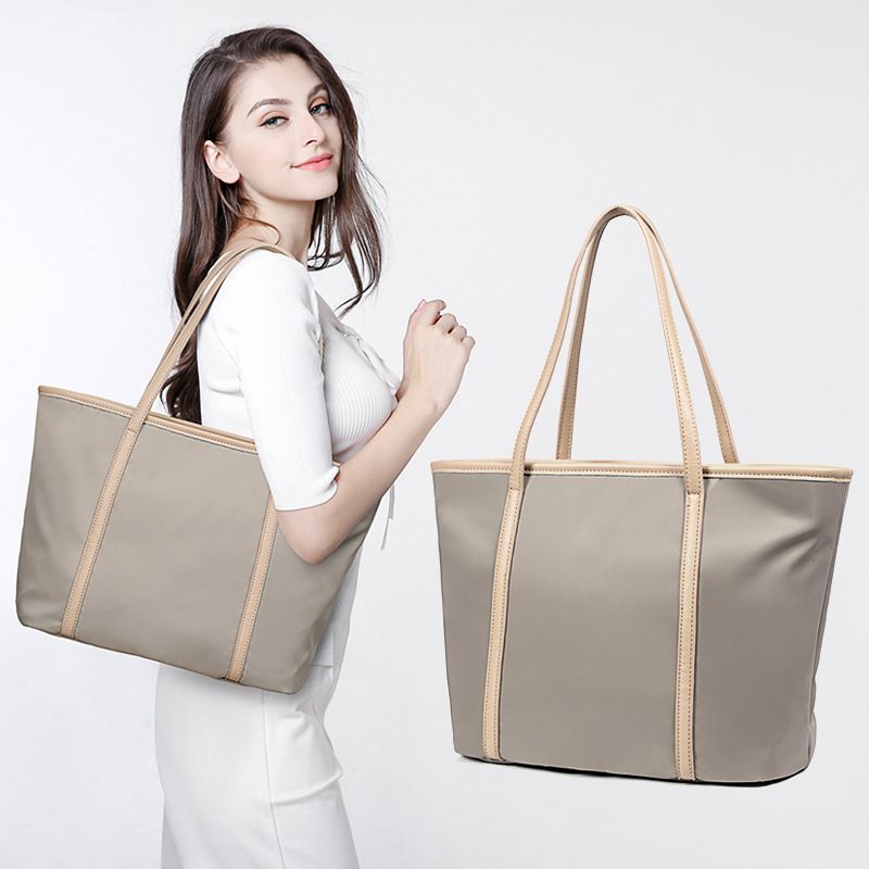 Tote For Women 2025 Summer New Commuter High-end Single Shoulder Large Capacity Oxford Cloth Canvas Bag_voghion.com