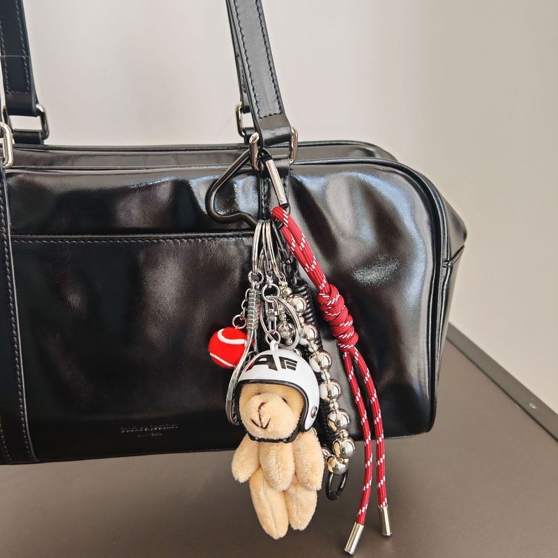 Taskevedhæng Little Bear Tennis Woven Lanyard, et retro og ekstremt udførligt vedhæng_voghion.com