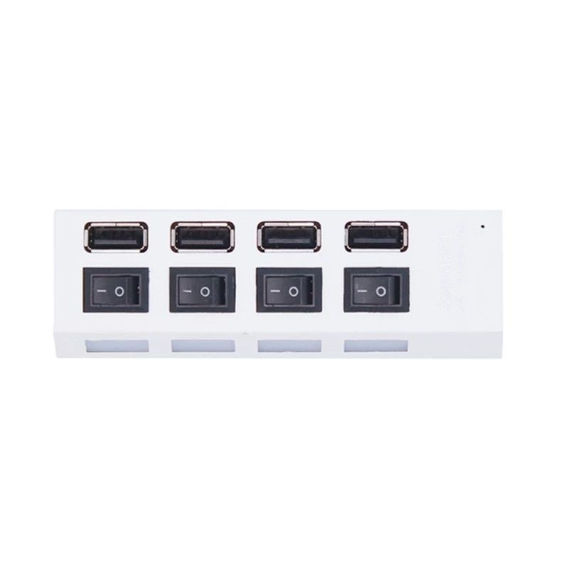 Hub USB 2.0 4 ports, répartiteur One Drag Four, mini hub Plug and Play à petite prise / répartiteur USB 4 ports_voghion.com