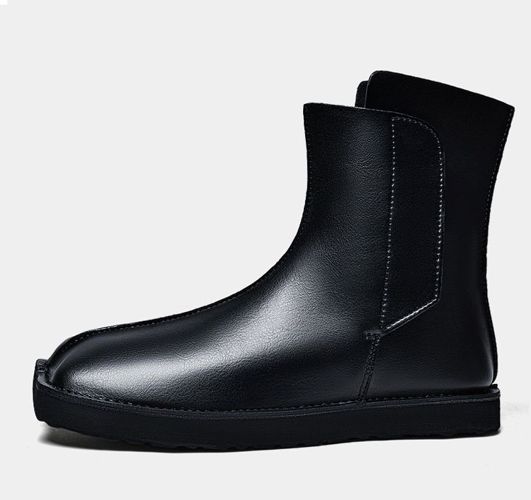 Voyage Cross-Border Foreign Trade 47 Stile britannico Moda in pelle Autunno Inverno Uomo Taglia grande Versione coreana Nero Alto_voghion.com