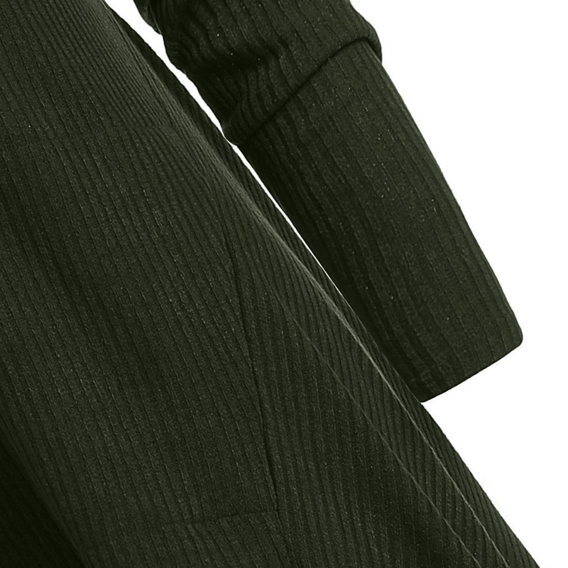 Felpe con cappuccio gotiche Mantello vintage da donna Creed con cappuccio con lo stesso mantello da combattimento Maglione ampio Cappotto medievale a mantello lungo_voghion.com