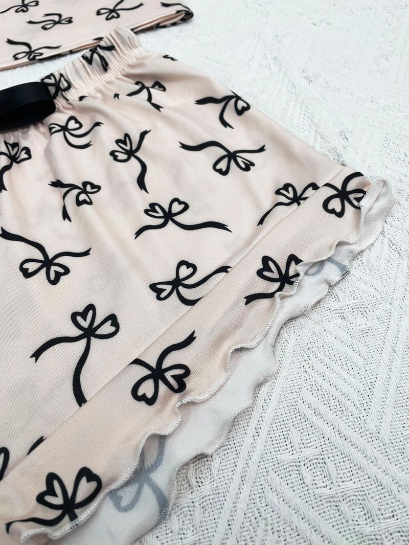 Women's Summer Sleepwear Set – Short Sleeve Top & Shorts – Soft Milk Silk Fabric – Comfortable Home & Outdoor Loungewear_voghion.com