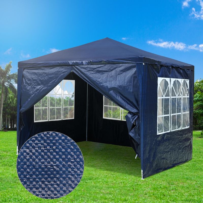 3*3m Gazebo/Wedding Tent w/4 Side Wall_voghion.com