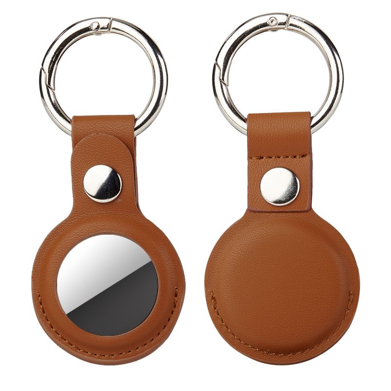 Suitable for Airtag tracker, anti loss locator, leather cover, Airtags protective case_voghion.com