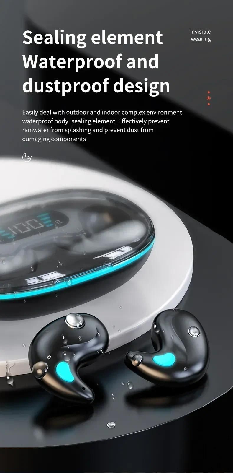 X55 Wireless Headphones Ear Hooks Bluetooth Earphones Bass Noise Reduction Earbuds HiFi Stereo Headsets_voghion.com