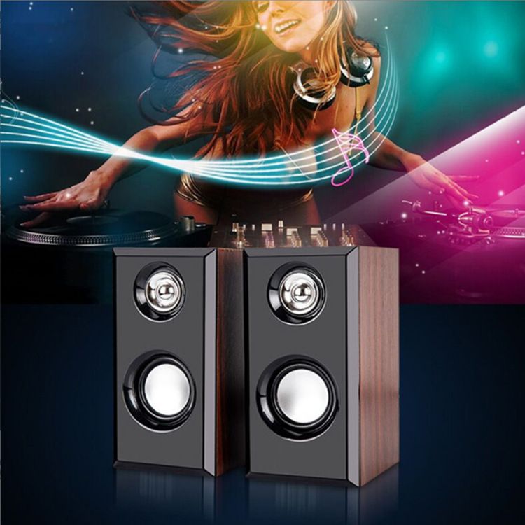 Tragbare Lautsprecher Computer Verkabelt Bequem Audio Desktop Notebook Mini Desktop Home Office Subwoofer Lautsprecher_voghion.com