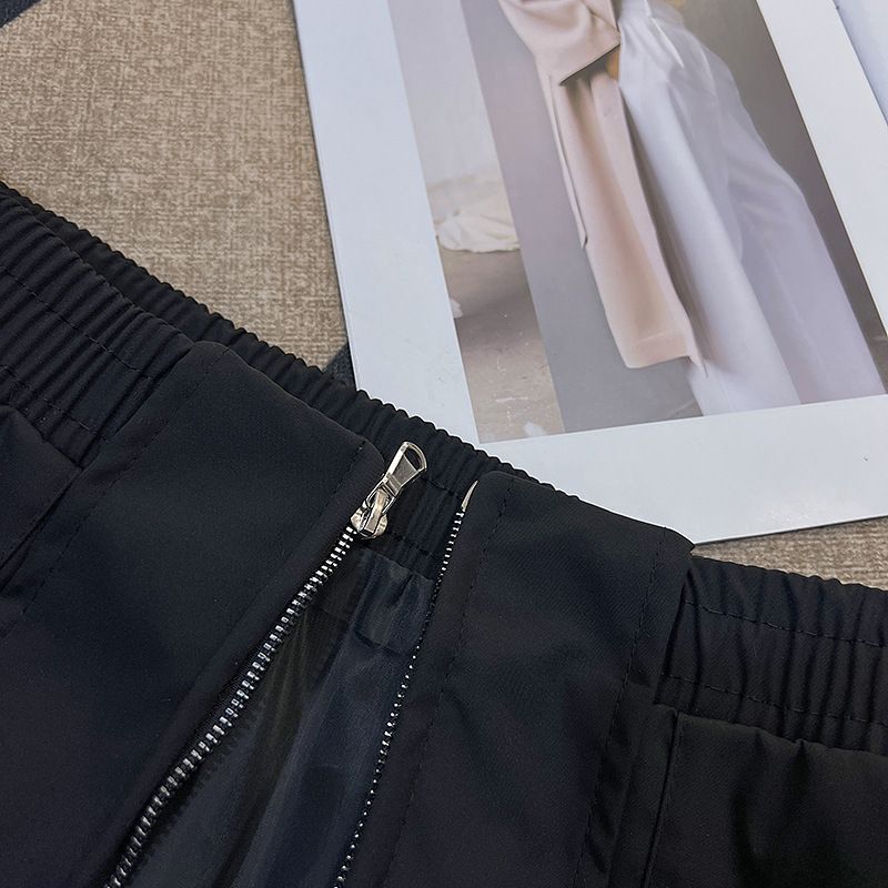 Workwear Jacket Men Deconstruction Patchwork Lapel Trend Loose And Simple Black Executive Jacket_voghion.com