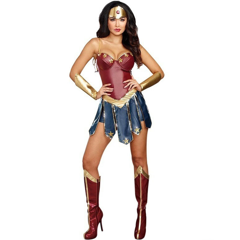 Sieviešu apģērbs S-3XL Helovīna Wonder Woman kostīms Cosplay Cosplay League of Legends Gladiator uniforma_voghion.com