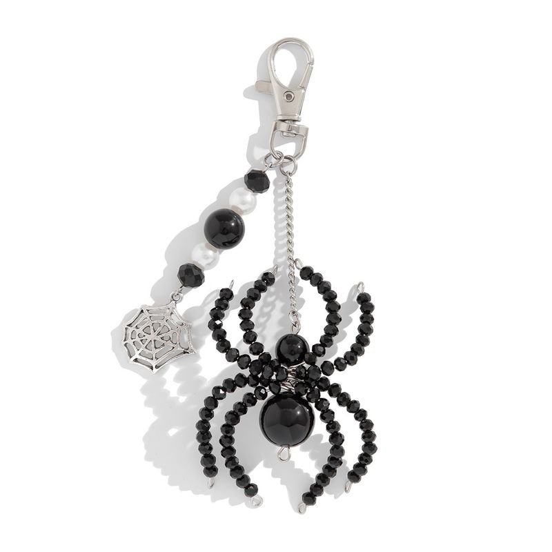 Gothic Halloween Personality Big Spider Keychain Pendant Spider Keychain - Dark Web Design Resin Keyring For Bags, Backpacks, And More_voghion.com