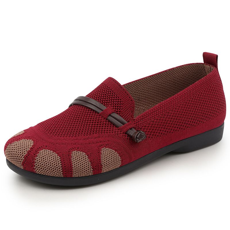 2025 New Spring Women' Soft Sole Comfortable Caual Flat Shallow Mouth Slip-On Shoe For Middle-Aged And Elderly_voghion.com