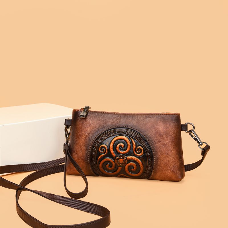 2025 neue einschultrige einfarbig bemalt geprägte stil umhängetasche einfache textur pendeln lässig_voghion.com