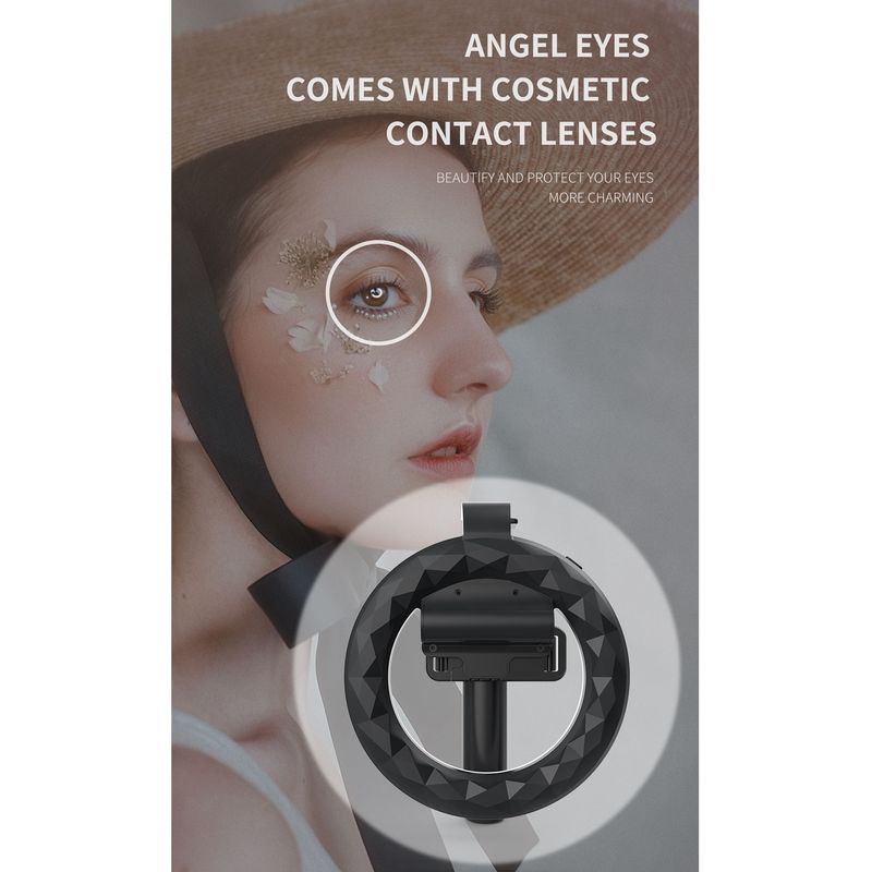 Q07 Treppiede portatile per selfie con luce ad anello da 6 pollici Bluetooth_voghion.com