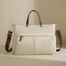 Laptop bag ladies shoulder portable large-capacity briefcase shoulder slung Tote 15.6 inch liner bag_voghion.com