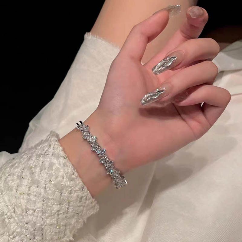 Light High-end Feeling, Exquisite Sparkling Diamond Zircon With Adjustable Opening For Women, Light Luxury Niche Design,_voghion.com