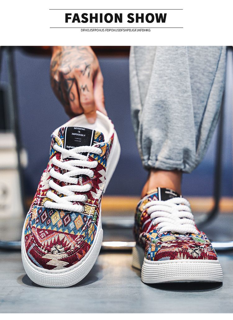 Atmungsaktive Slip-On-Canvas-Schuhe für Herren mit Mesh- und Print-Design – leichte Sommer-Freizeitschuhe für Komfort und Stil_voghion.com