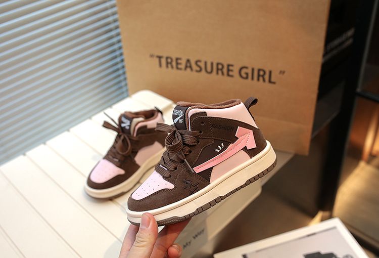 Autumn and winter new girls two cotton casual sports boys shoes_voghion.com