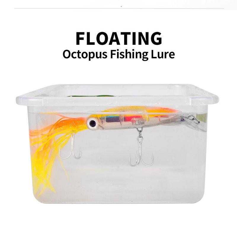 Esca artificiale in plastica da 14 cm con calamaro baffi, esca dura da pesca in mare da 40 g DW32_voghion.com