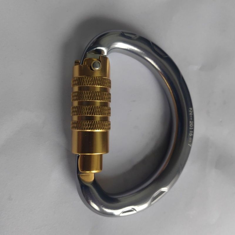 Mosquetón de resorte para exteriores de tres etapas con seguridad automática para equipo de escalada principal_voghion.com