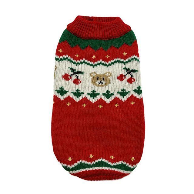 Christmas Clothing Small And Medium Dogs, Knitted Clothes For Chihuahua Puppies, Teddy, Accessories By PawParty Store_voghion.com