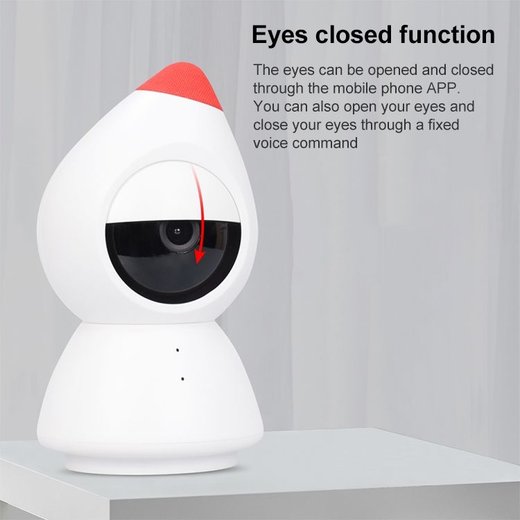 YT43 Telecamera da interni wireless HD da 2 milioni di pixel per la casa di Cappuccetto Rosso, supporto per rilevamento del movimento, visione notturna a infrarossi e scheda micro SD (spina AU)_voghion.com
