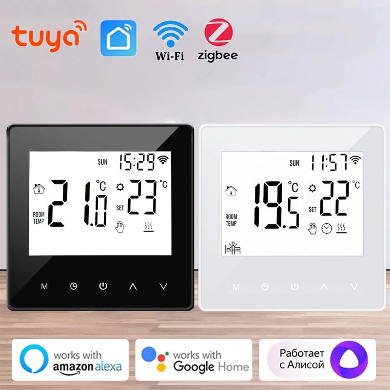 Tuya WiFi Zigbee Smart Thermostat Elektrische oder Heizung Wasser/Gas Kessel Temperatur Fernbedienung für Google Home_voghion.com